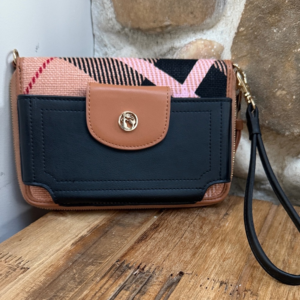 Spartina 449 Plaid Phone Wristlet